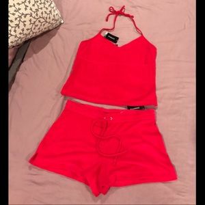 NWT Express 2pc bundle Swim Top&Short Towel